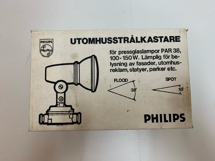 Helt ny Philips Utomhusstrålkastare Typ DHF 276 Artnr 2748