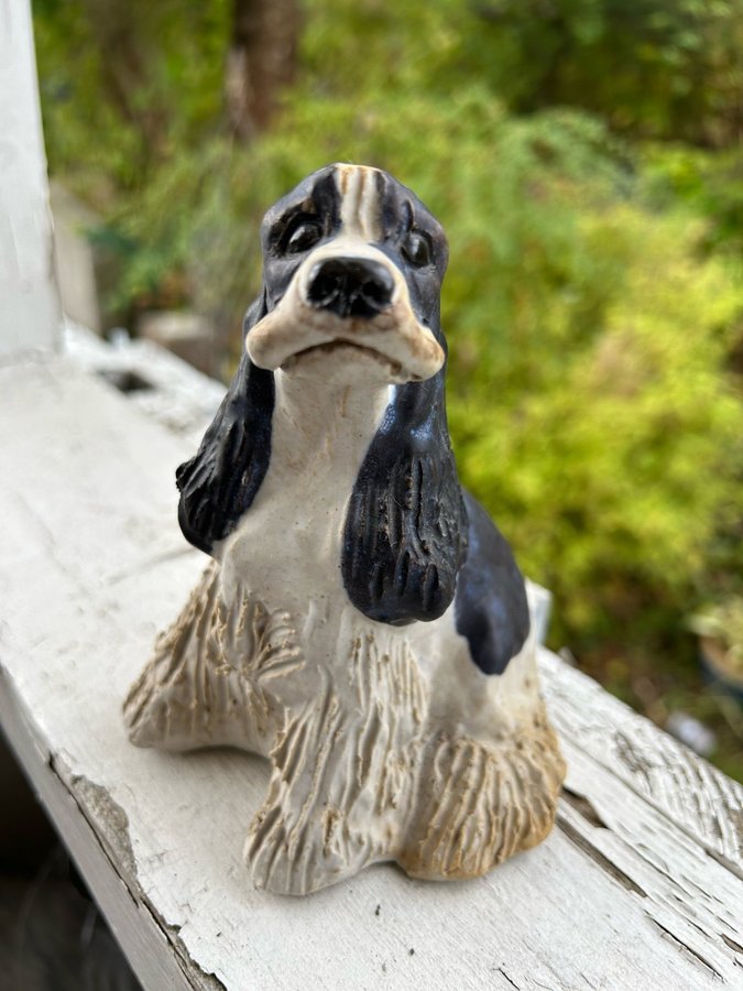 Cocker Spaniel- Jie keramik-Maria Ericsson - keramik hund- vintage -figurin