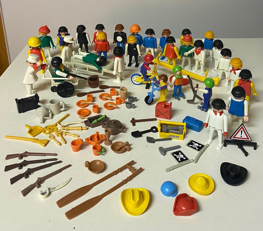 Vintage Playmobil figurer och tillbehör