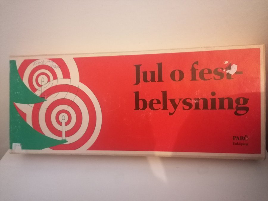 Retro Vintage 70-tal Julgransbelysning Jul o festbelysning från Parö