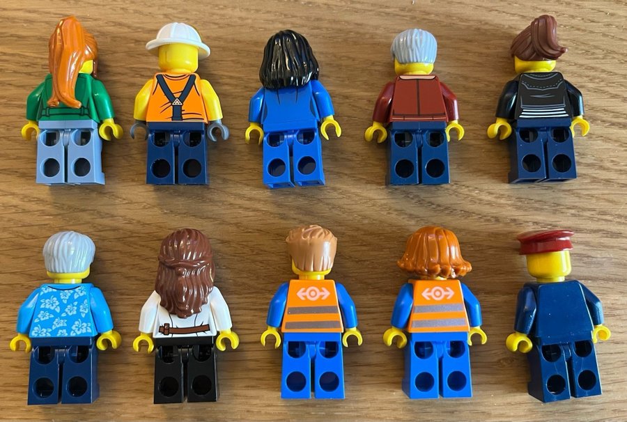 LEGO CITY 10 st blandade minifigurer - Nya