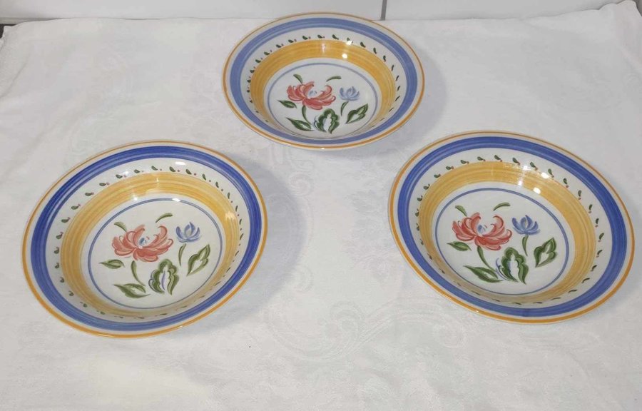 3st frukostskålar Staffordshire England Seville