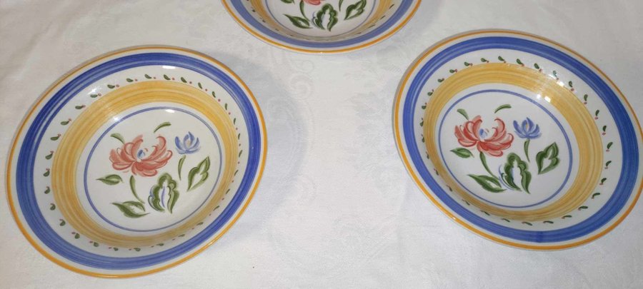 3st frukostskålar Staffordshire England Seville