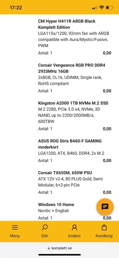 Komplett spel-dator med RTX 3070