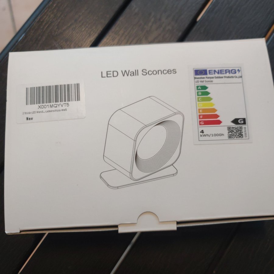 LED Vägglampa med Touch-kontroll-2St