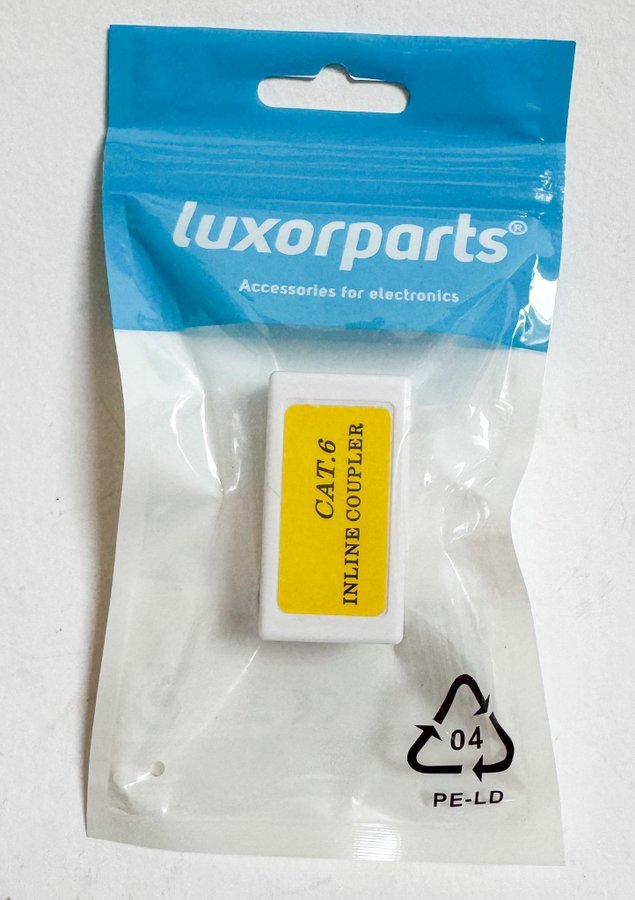 Skarvdon för nätverkskabel Luxorparts Cat.6 Inline Coupler