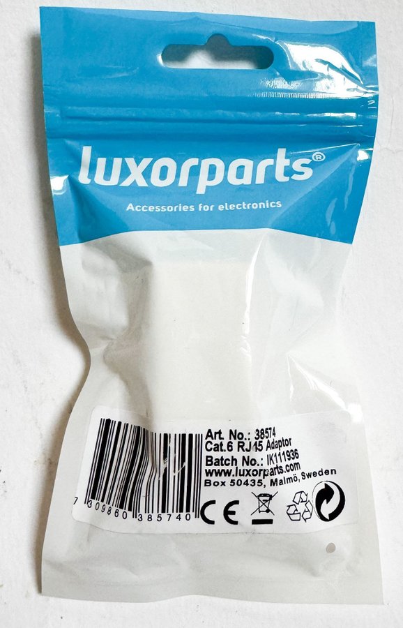 Skarvdon för nätverkskabel Luxorparts Cat.6 Inline Coupler