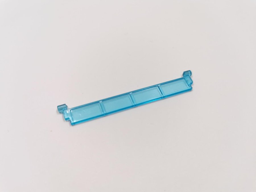 Lego - garage - port - panel - räls - part 4218 - blå (trans light blue)