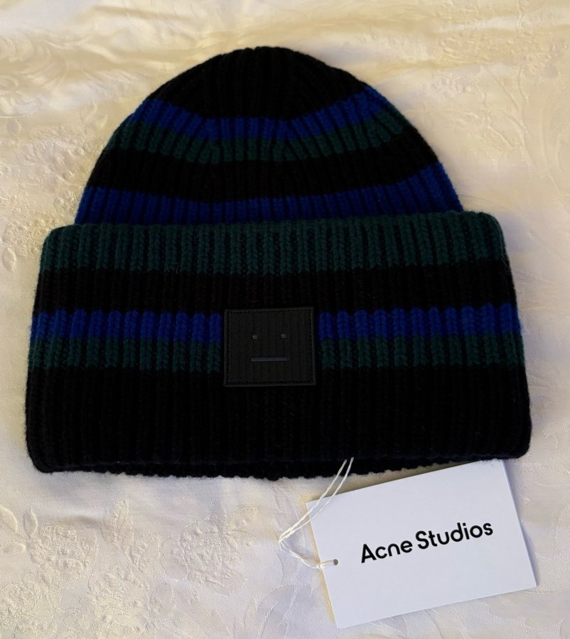 Ny Acne Studios LARGE FACE LOGO BEANIE, s.56cm