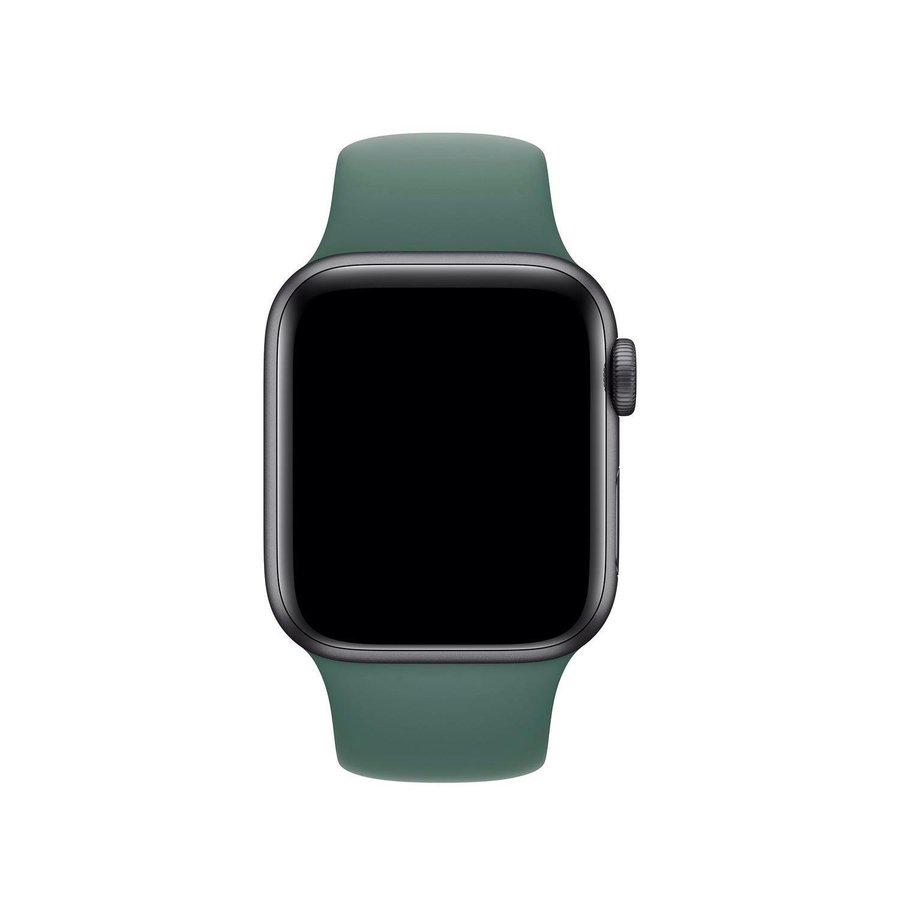 Silicone Band 44/45/46/49mm (M/L) Apple Watch Armband - PINE GREEN