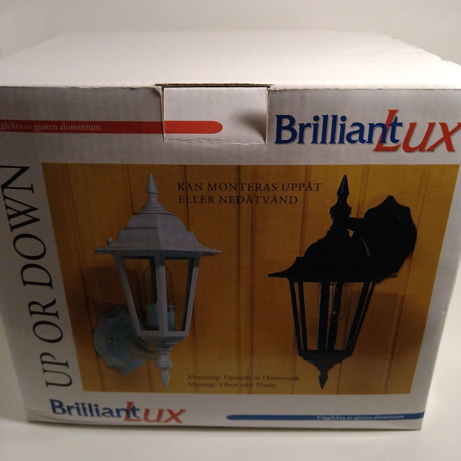 BrilliantLux Vägglampa Upp/Ner Vit