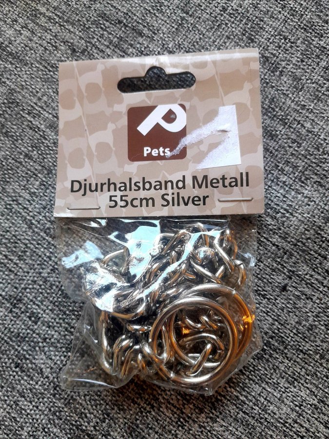 Hundhaldband metall 55cm