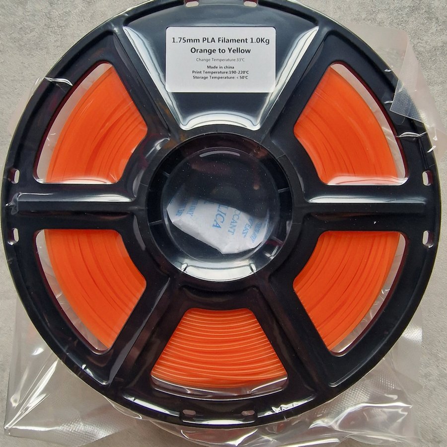 PLA Filament 10kg Orange to Yellow