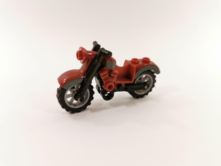 Lego - fordon - motorcykel - part 85983pb02c01 - vinröd