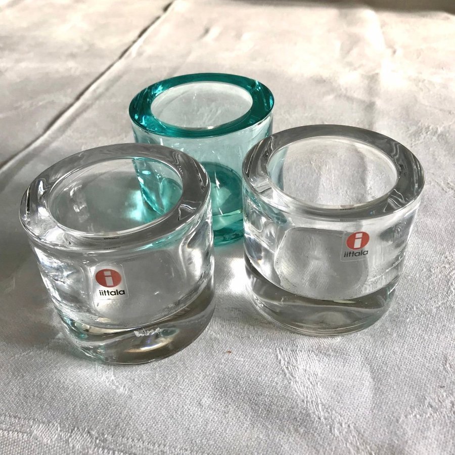 Iittala ljuslyktor. 3st.