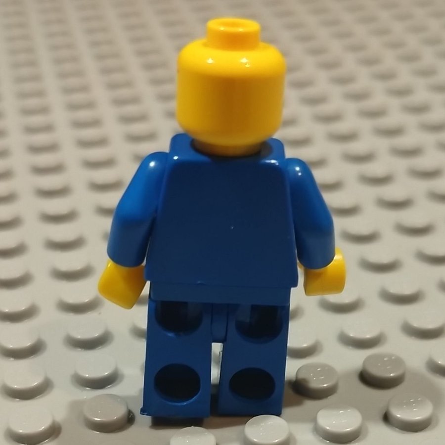 Lego Minifigur - Arbetare med blå jacka