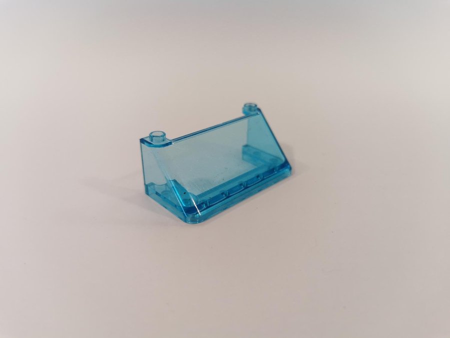 Lego - transparent - ruta - Windscreen - part 92583 - trans light blue - blå