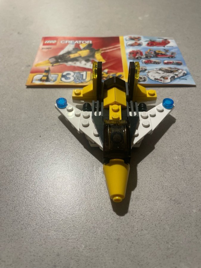 Lego Creator - Mini Skyflyers 31001, Komplett 3 in 1 Model