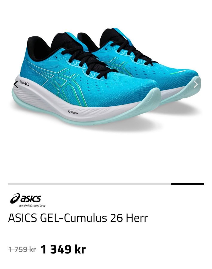 Asics GEL-Cumulus 26 Herr Storlek 45