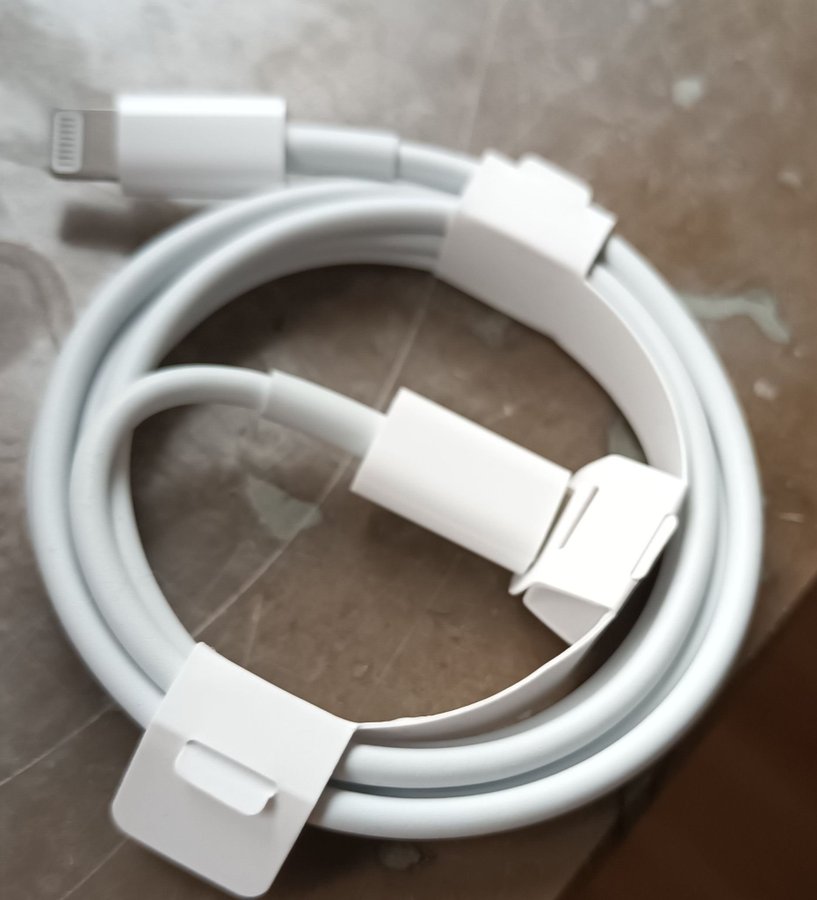 Oanvänd iphonekabel