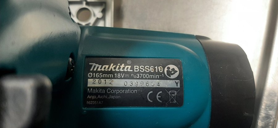 Makita BSS610 cirkelsåg 18 Volt