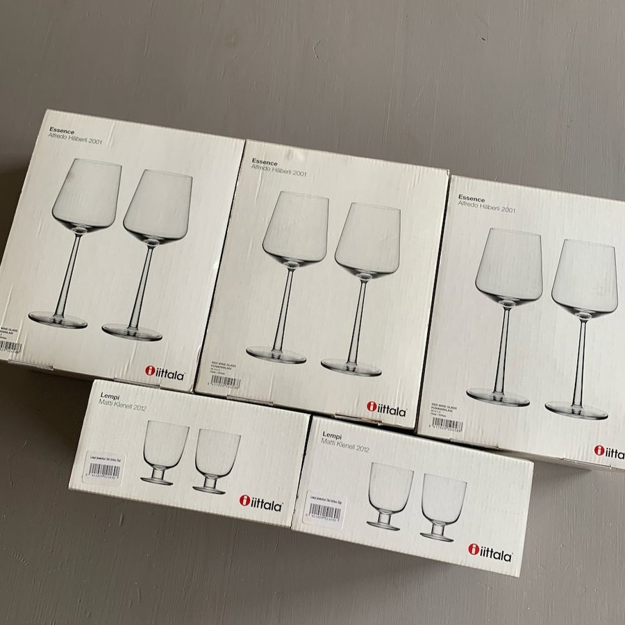 Iittala Essence 45 cl vinglas  Lempi 34 cl glas