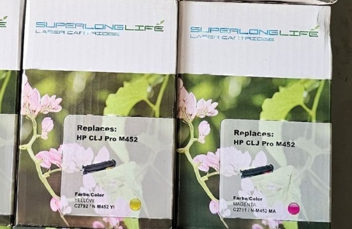 4 st HP 410A HP passar till Color LaserJet Pro MFP M 377, 470, 477 och M 452....