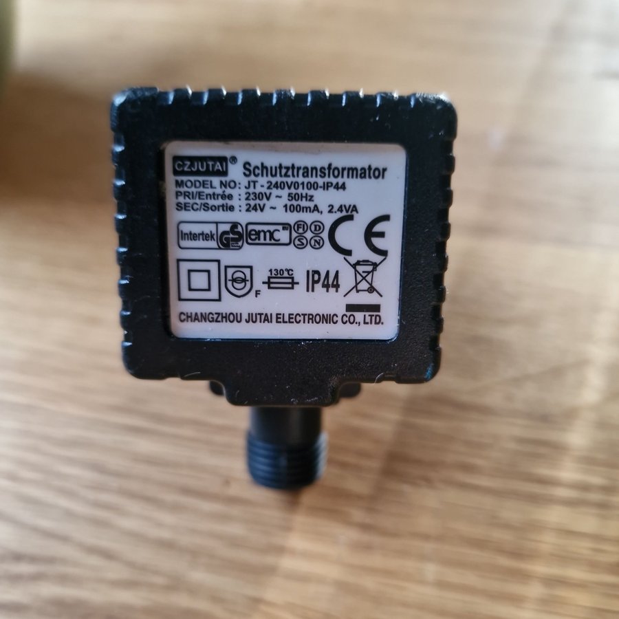 AC-DC Adaptor JT-240V0100 IP44 24V DC 100mA 2.4VA