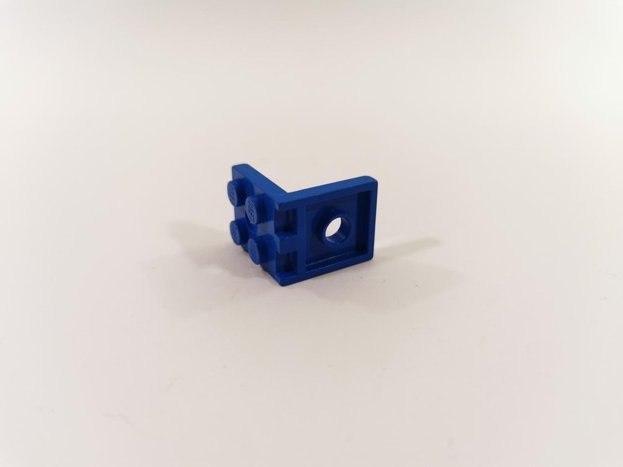 Lego - bracket - vinklad - 2x2 2x2 - part 3956 - blå