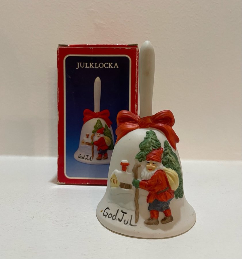 Julklocka med tomte God Jul