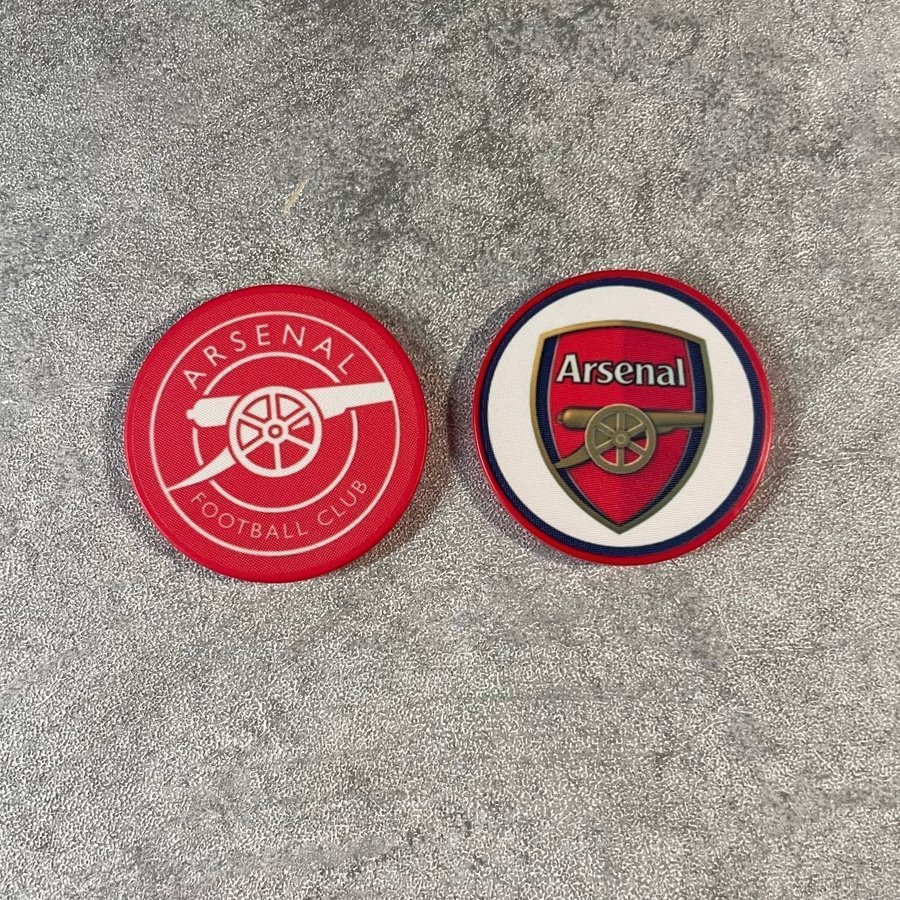 2-pack Arsenal golfbollsmarkörer