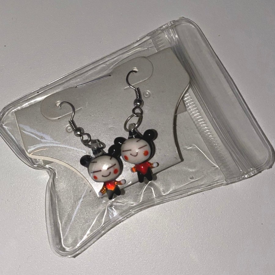 Pucca örhängen aesthetic Japanese unique earrings !