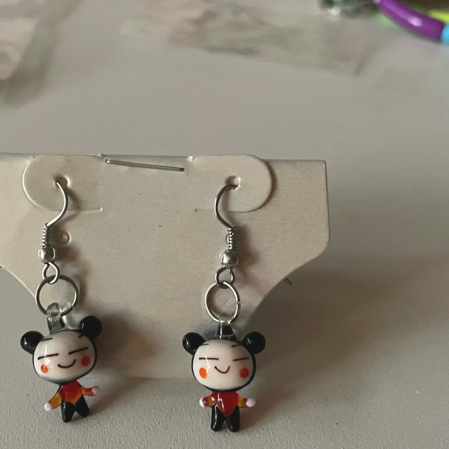 Pucca örhängen aesthetic Japanese unique earrings !