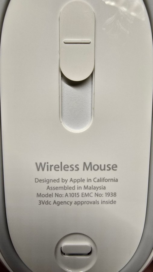 Apple Wireless Mouse A1015