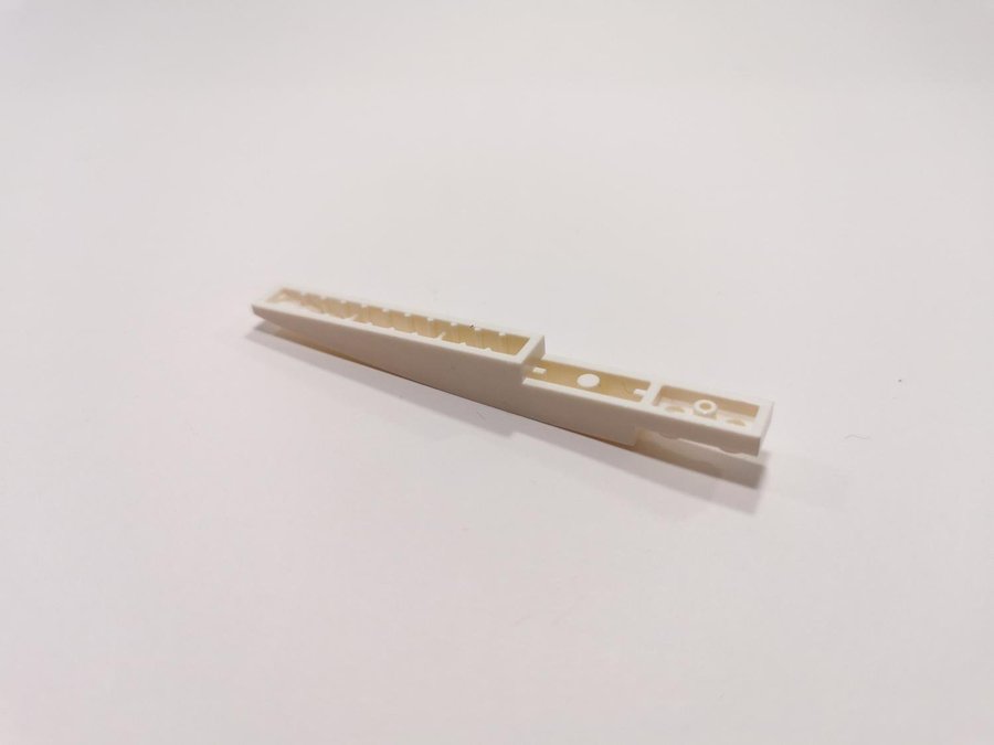 Lego - slope - curved - böjd - 10x1 - part 85970 - vit