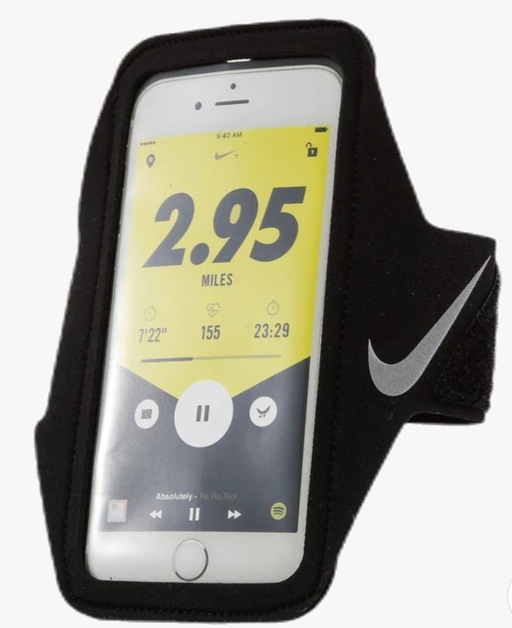 Ny Svart Mobilarmband från Nike One Size