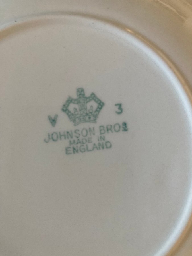 6 st djupa tallrikar från Johnson Bros England