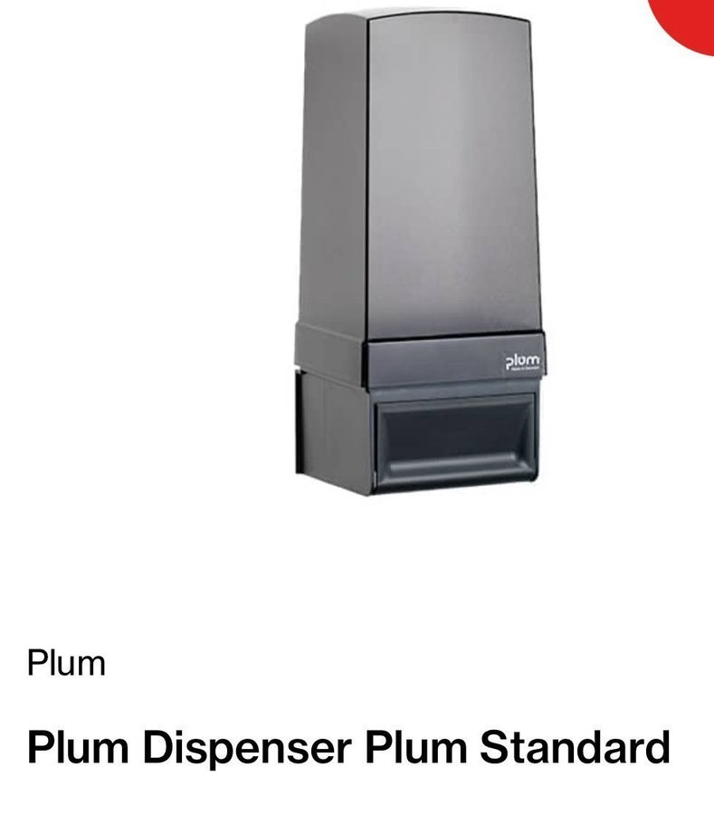 10 st Tvåldispenser Plum Standard i förpackningen