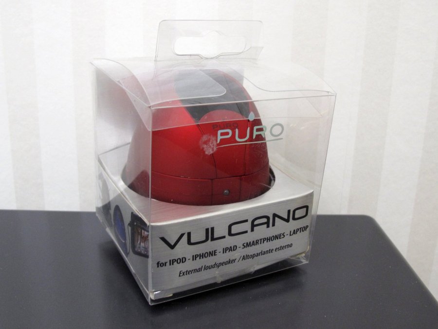 PURO - Portable Speaker / Minihögtalare VULCANO MP3 i originalförpackning Ny!