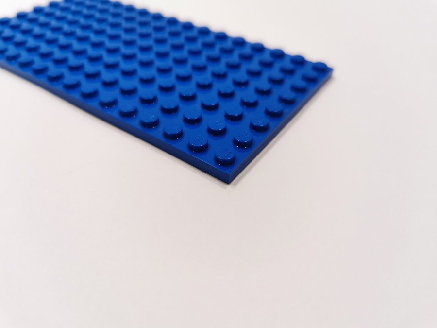 Lego - platta - plate - 16x8 - part 92438 - blå