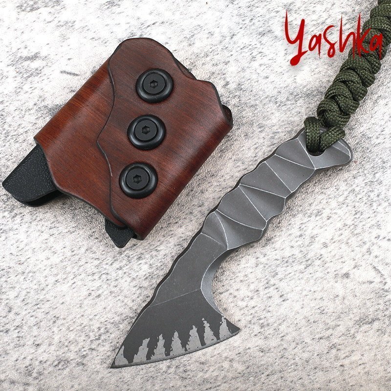 Mini Pocket Knife Outdoor Camping BBQ Fishing Home Survival Travel Tool Scabbard