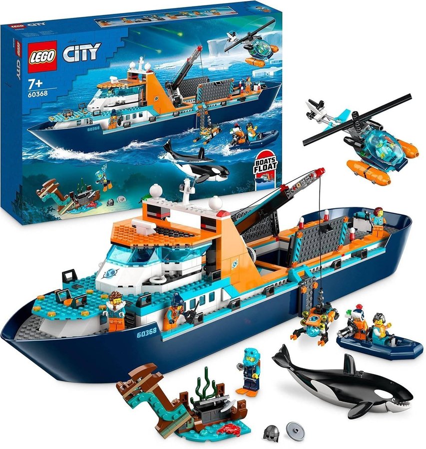 LEGO-60368 City  Polarutforskare och skepp (Antal delar 815)