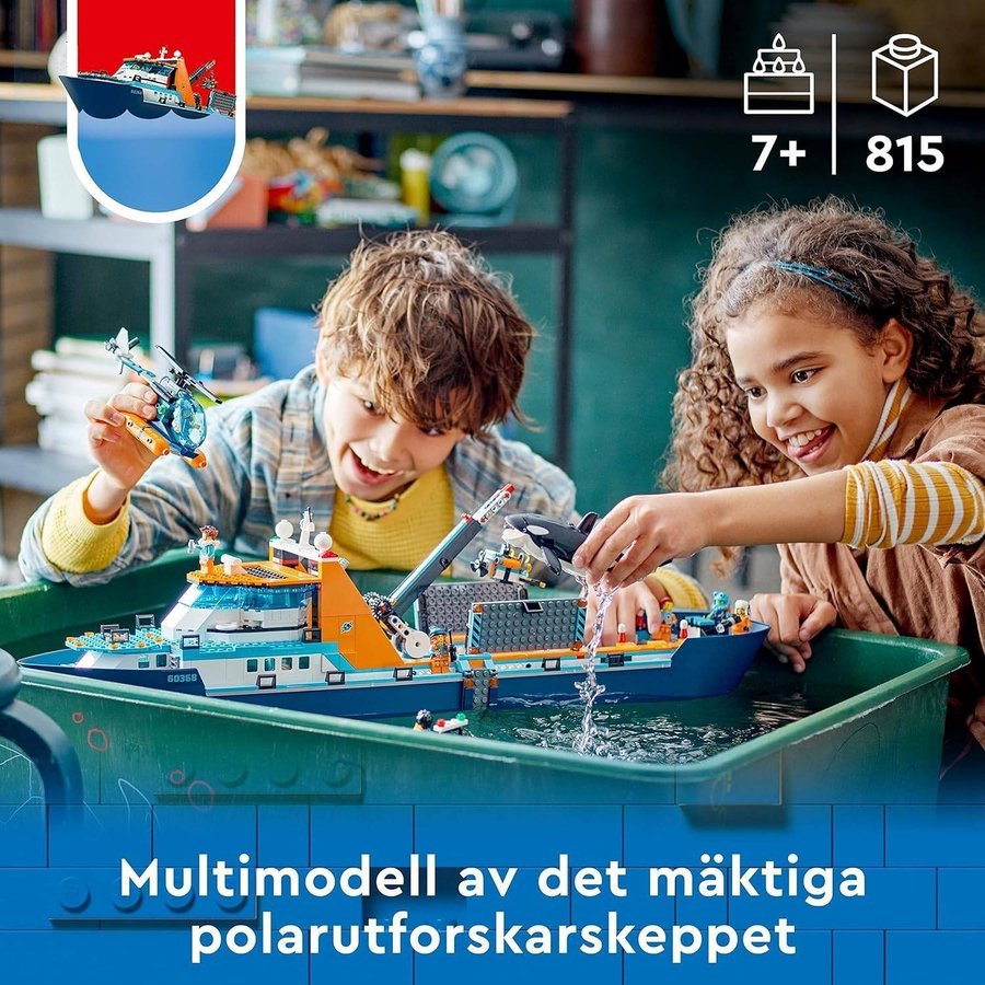 LEGO-60368 City  Polarutforskare och skepp (Antal delar 815)