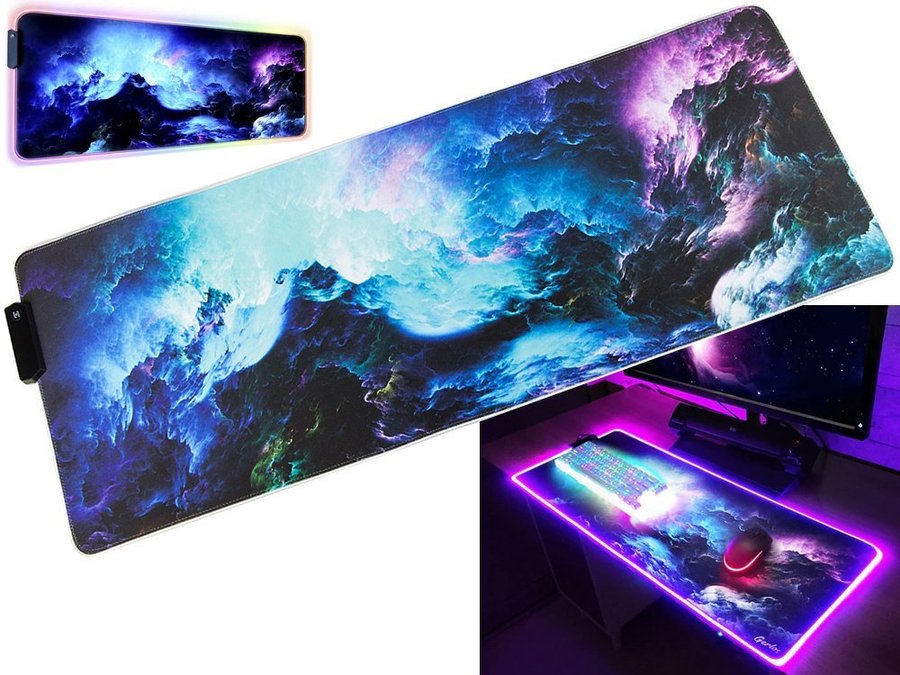 RGB Gaming Muismat 80x30 CM