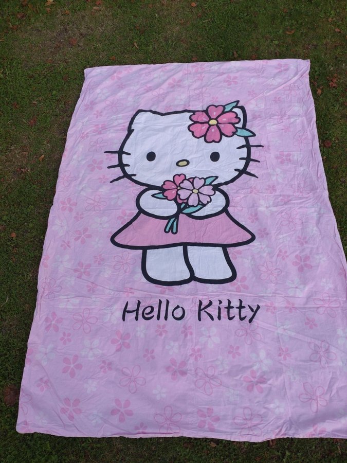 HELLO KITTY påslakan rosa vuxenstorlek