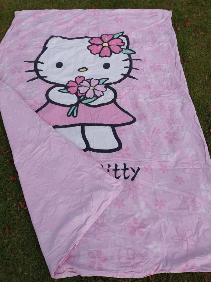 HELLO KITTY påslakan rosa vuxenstorlek