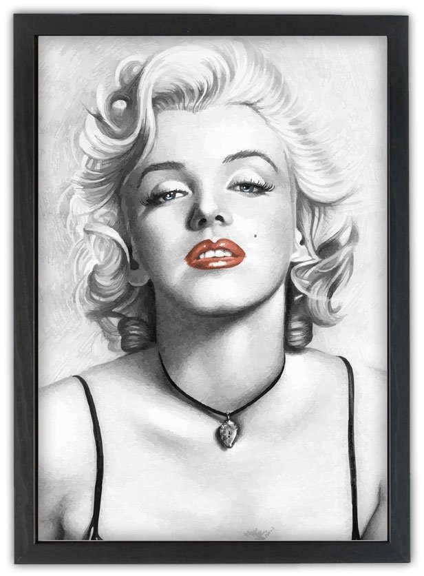 Marilyn Monroe porträtt 21x30cm