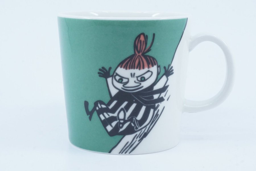 Muminmugg Lilla My glider grön / Moomin Mug Little My Sliding [B]