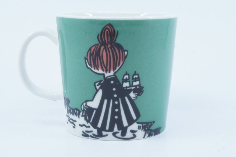 Muminmugg Lilla My glider grön / Moomin Mug Little My Sliding [B]