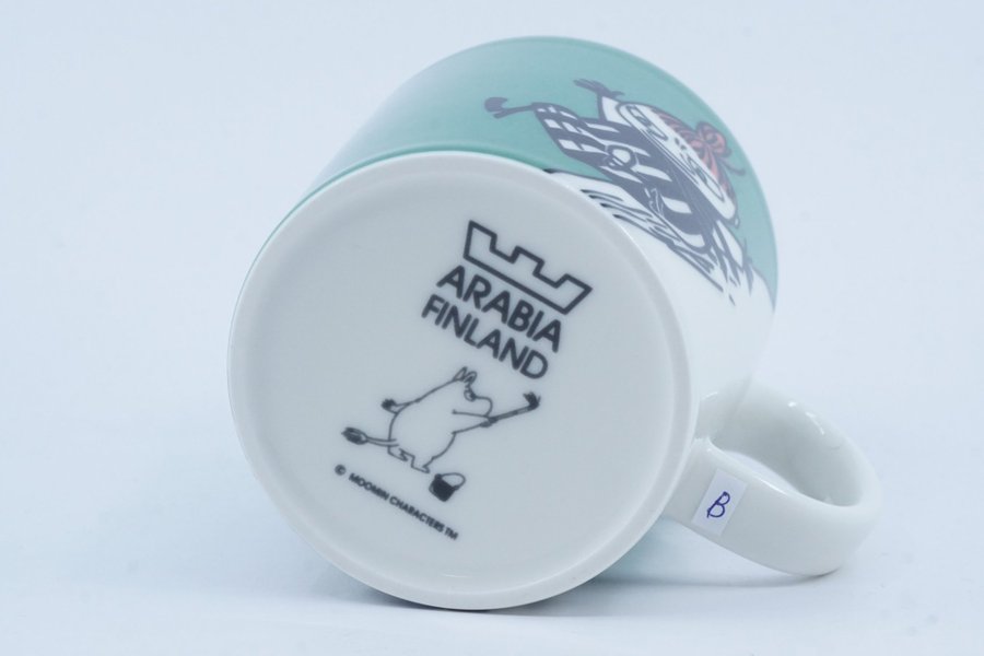 Muminmugg Lilla My glider grön / Moomin Mug Little My Sliding [B]